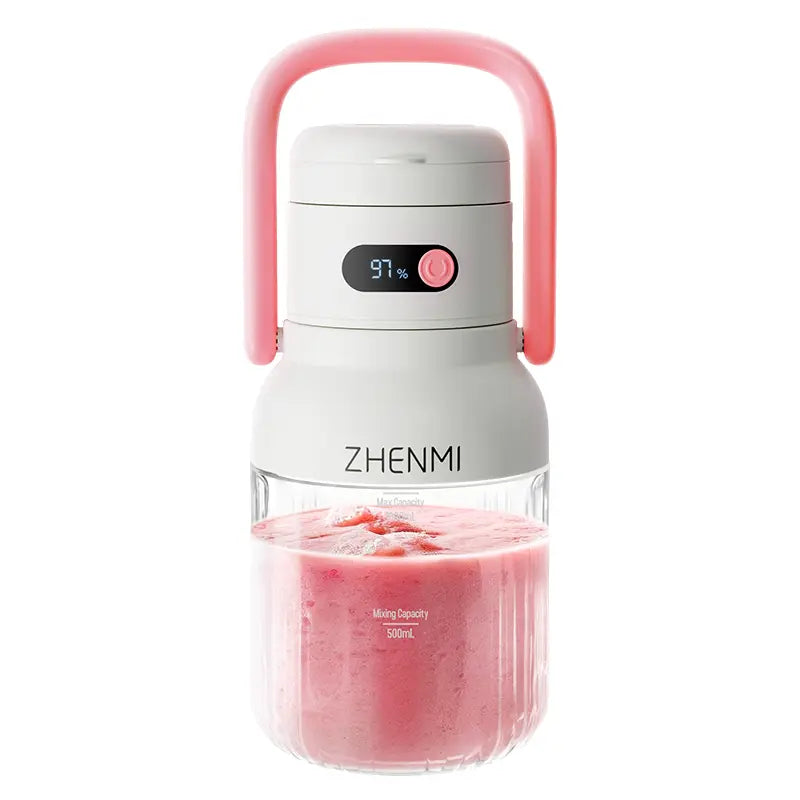 Portable Cordless Blender 33oz BPA-Free USB Rechargeable Smoothie Maker for Ice Crushing & Two Servings